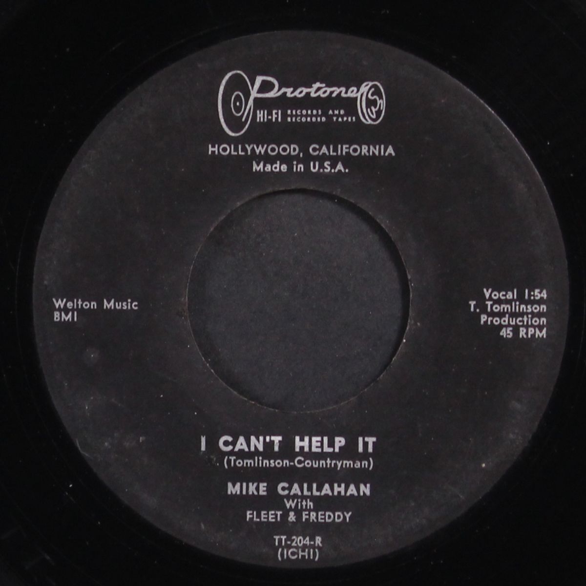 i can't help it / foolish dreams by MIKE CALLAHAN