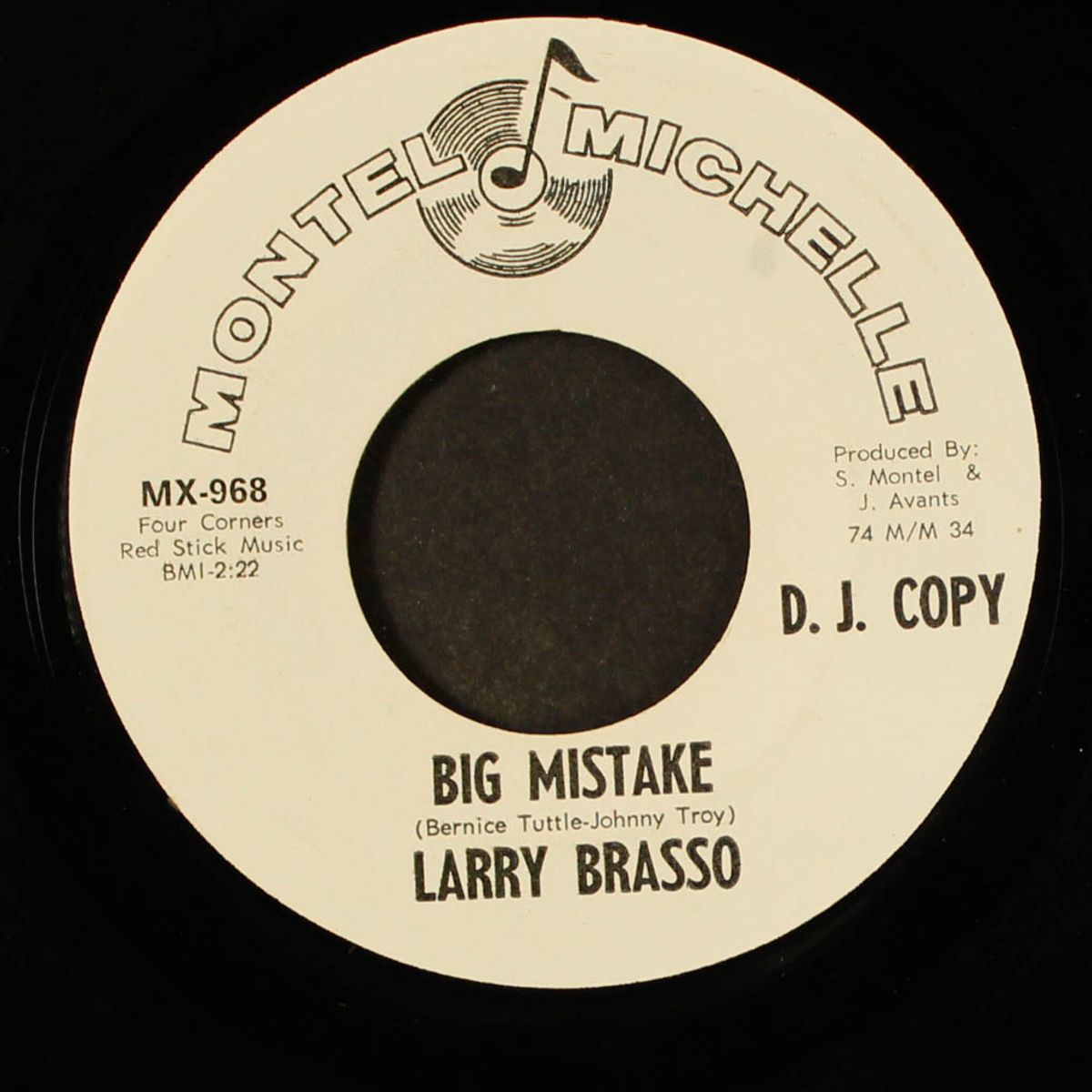 find me someone to love / big mistake by LARRY BRASSO