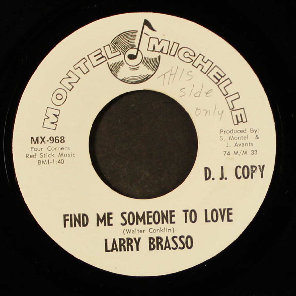 find me someone to love / big mistake by LARRY BRASSO