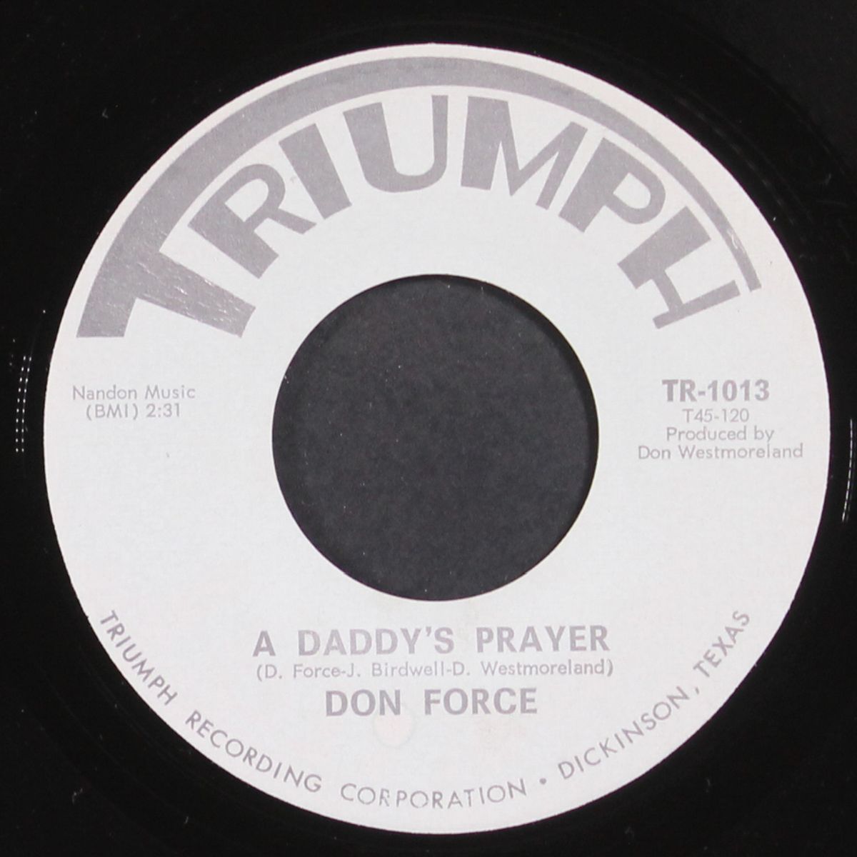 a daddy's prayer / i'm proud to be an american by DON FORCE