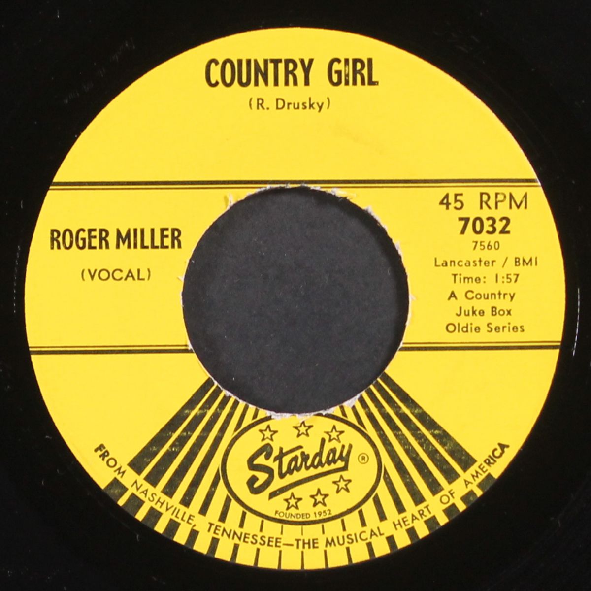 country girl / jimmy brown the newsboy by ROGER MILLER