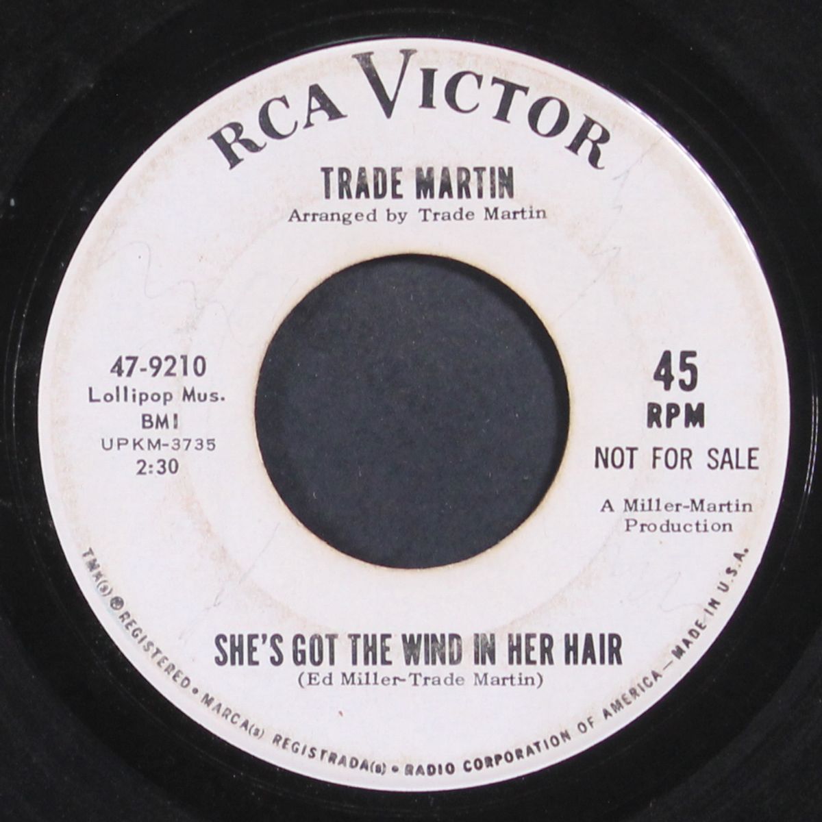 sixteen tons / she's got the wind in her hair by TRADE MARTIN