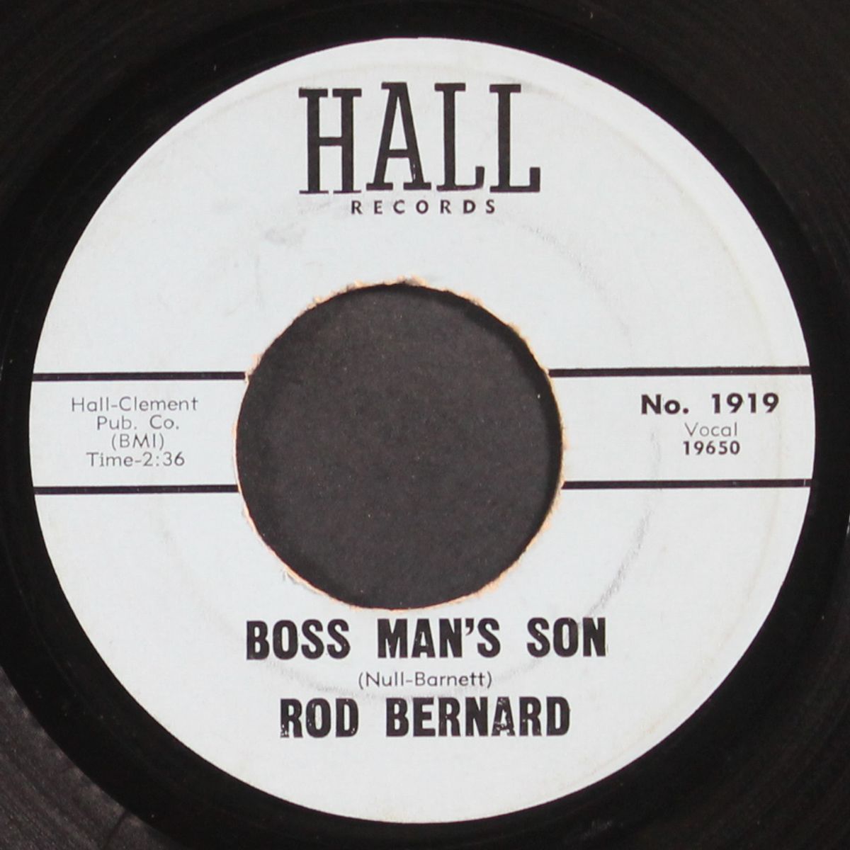 loneliness / boss man's son by ROD BERNARD