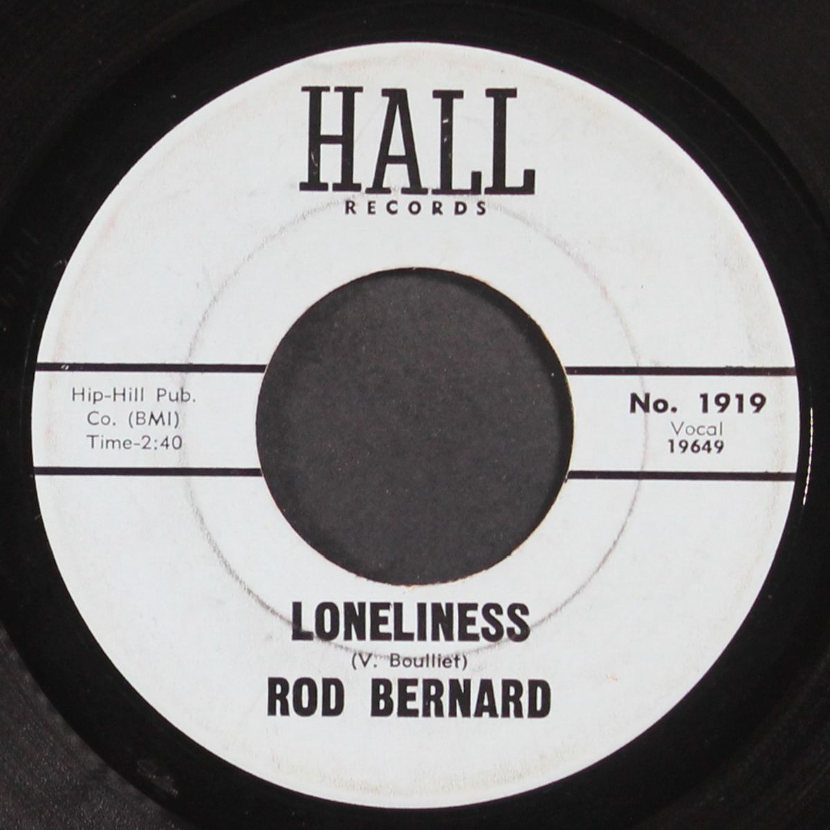 loneliness / boss man's son by ROD BERNARD