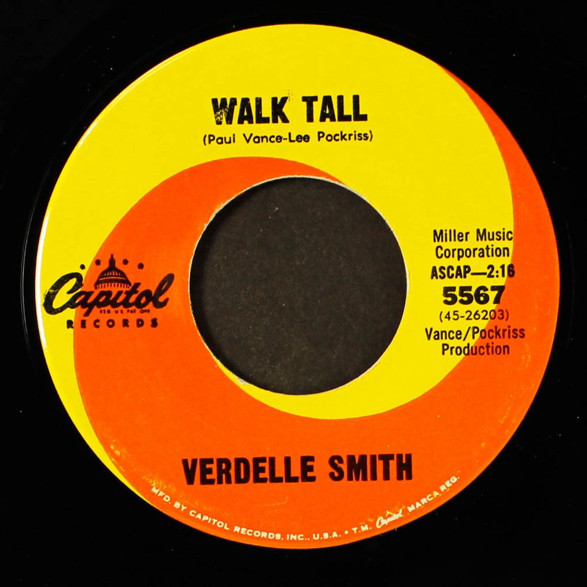 walk tall / in my room by VERDELLE SMITH