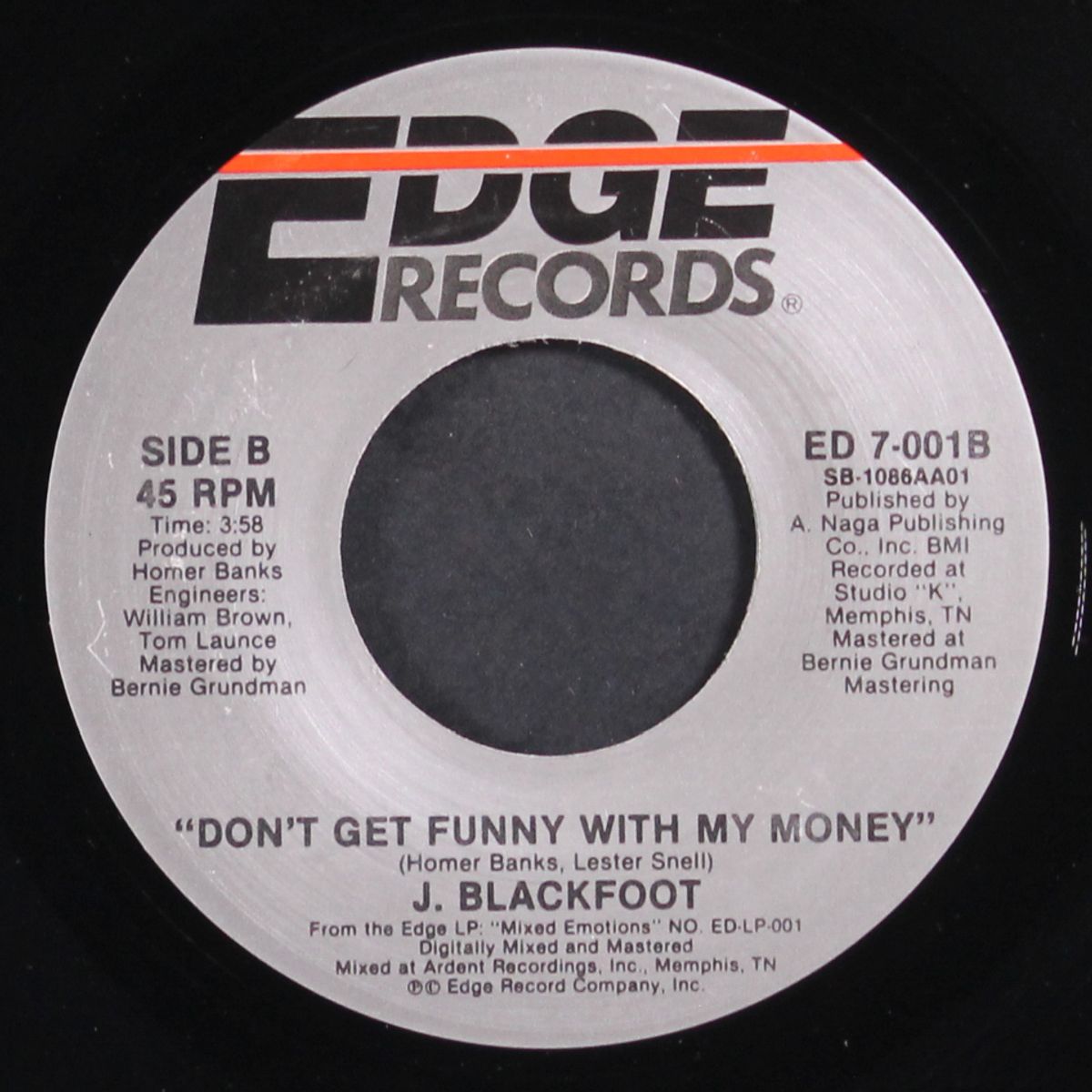 u-turn / don't get funny with my money by J. BLACKFOOT
