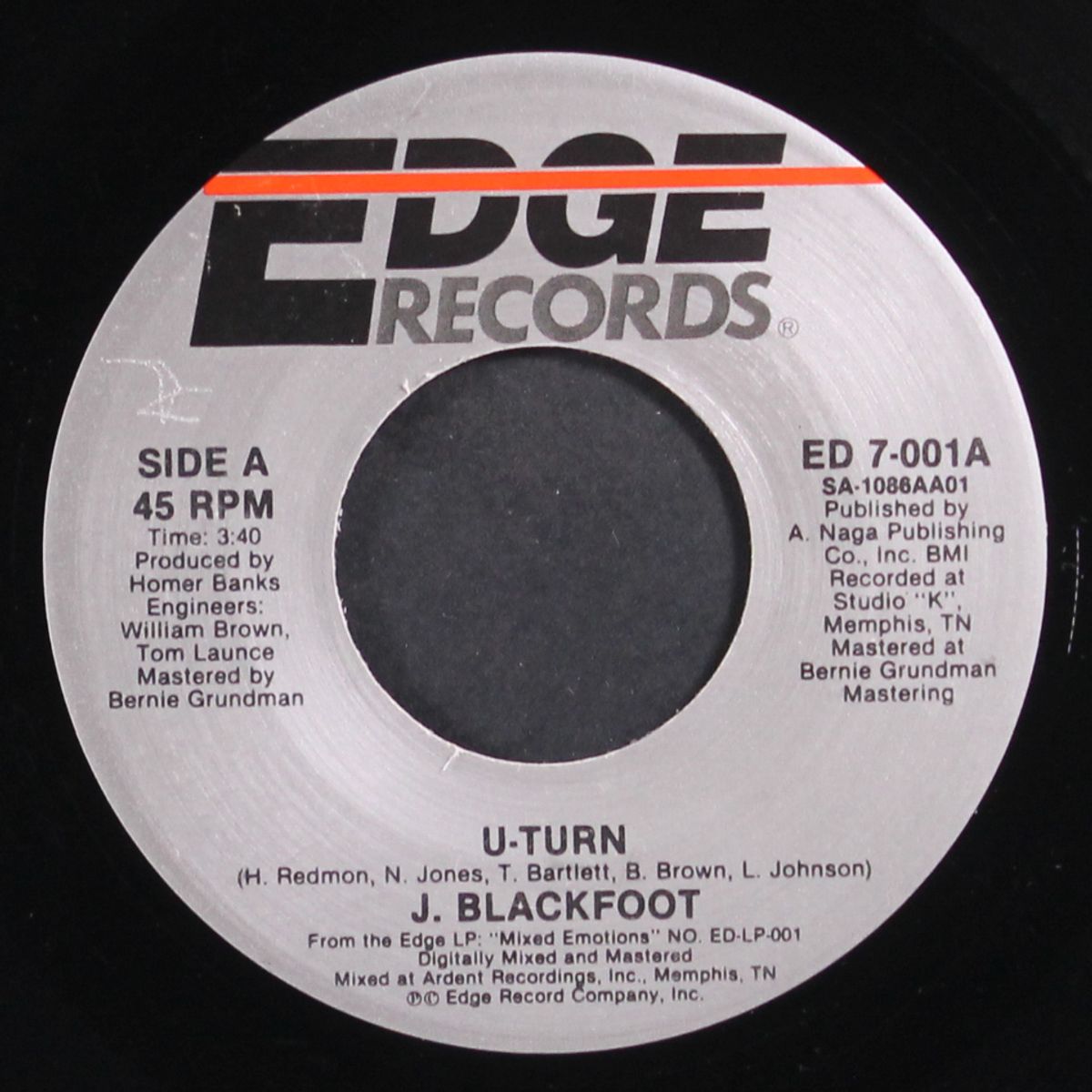 u-turn / don't get funny with my money by J. BLACKFOOT
