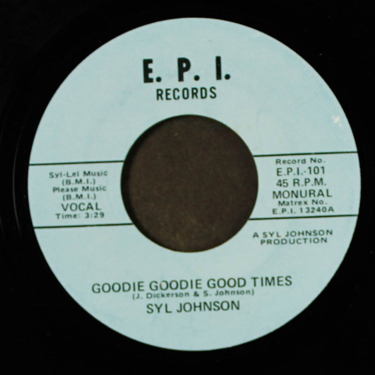 love baby / goodie goodie good times by SYL JOHNSON