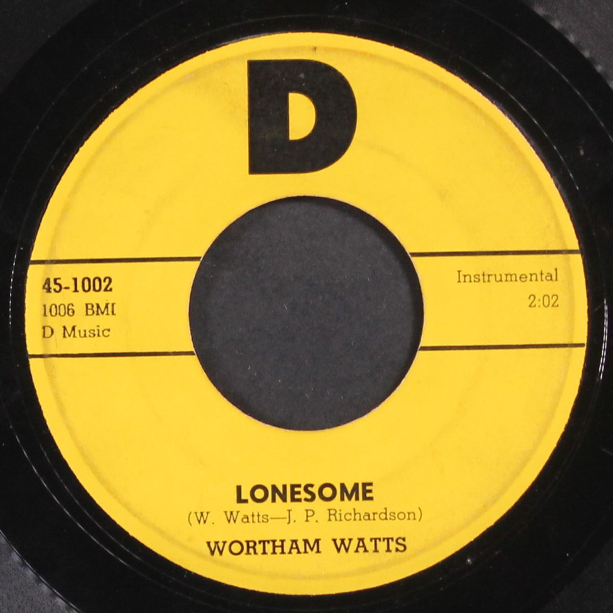cotton picker / lonesome by WORTHAM WATTS
