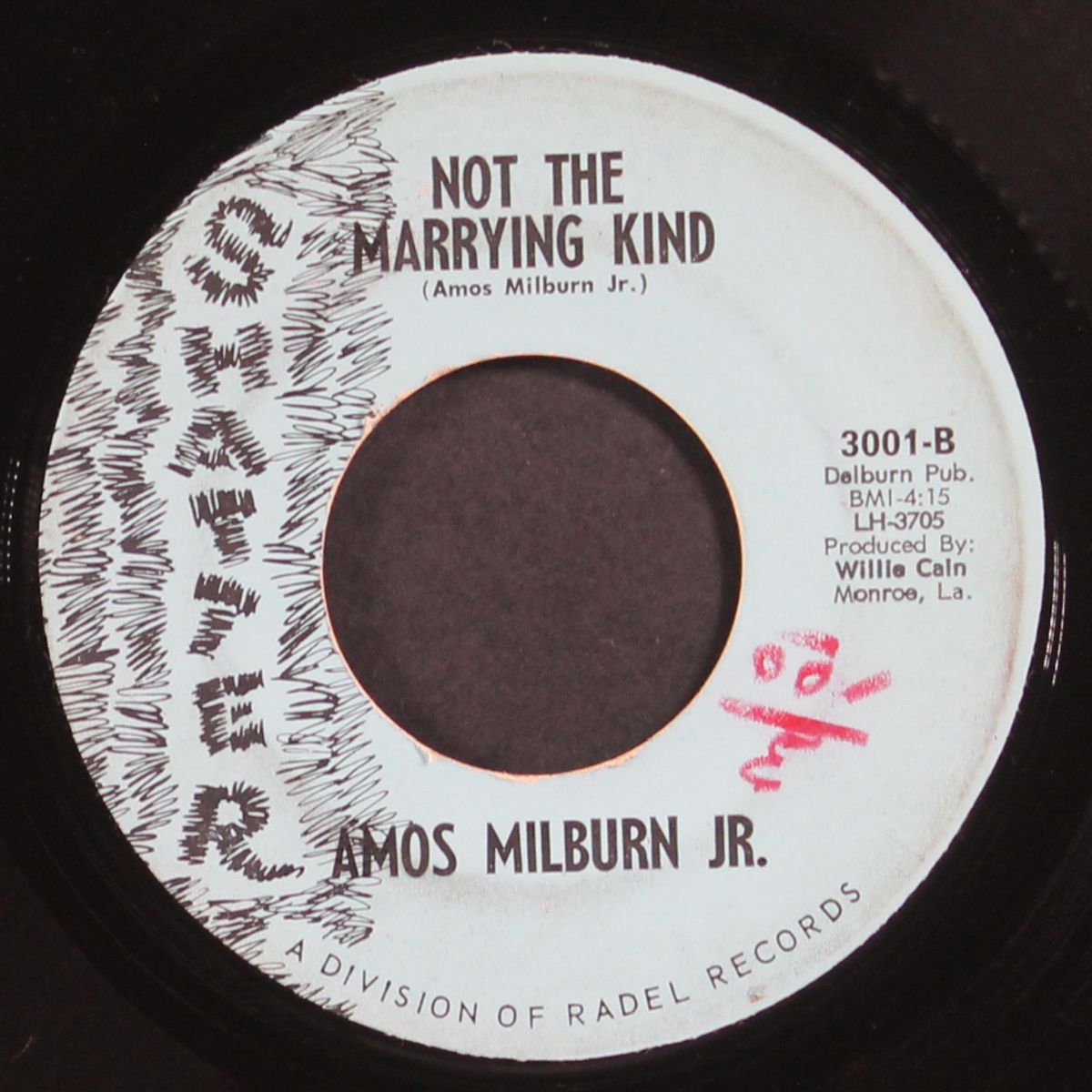 i don't want to go / not the marrying kind by AMOS MILBURN JR.
