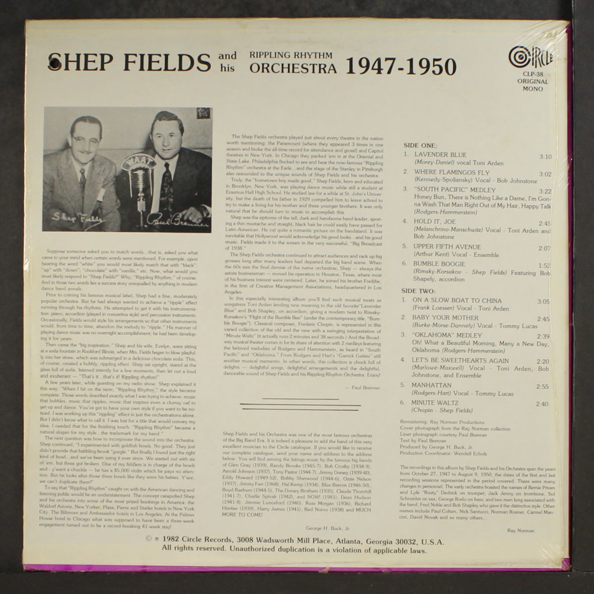 1947-1950 by SHEP FIELDS