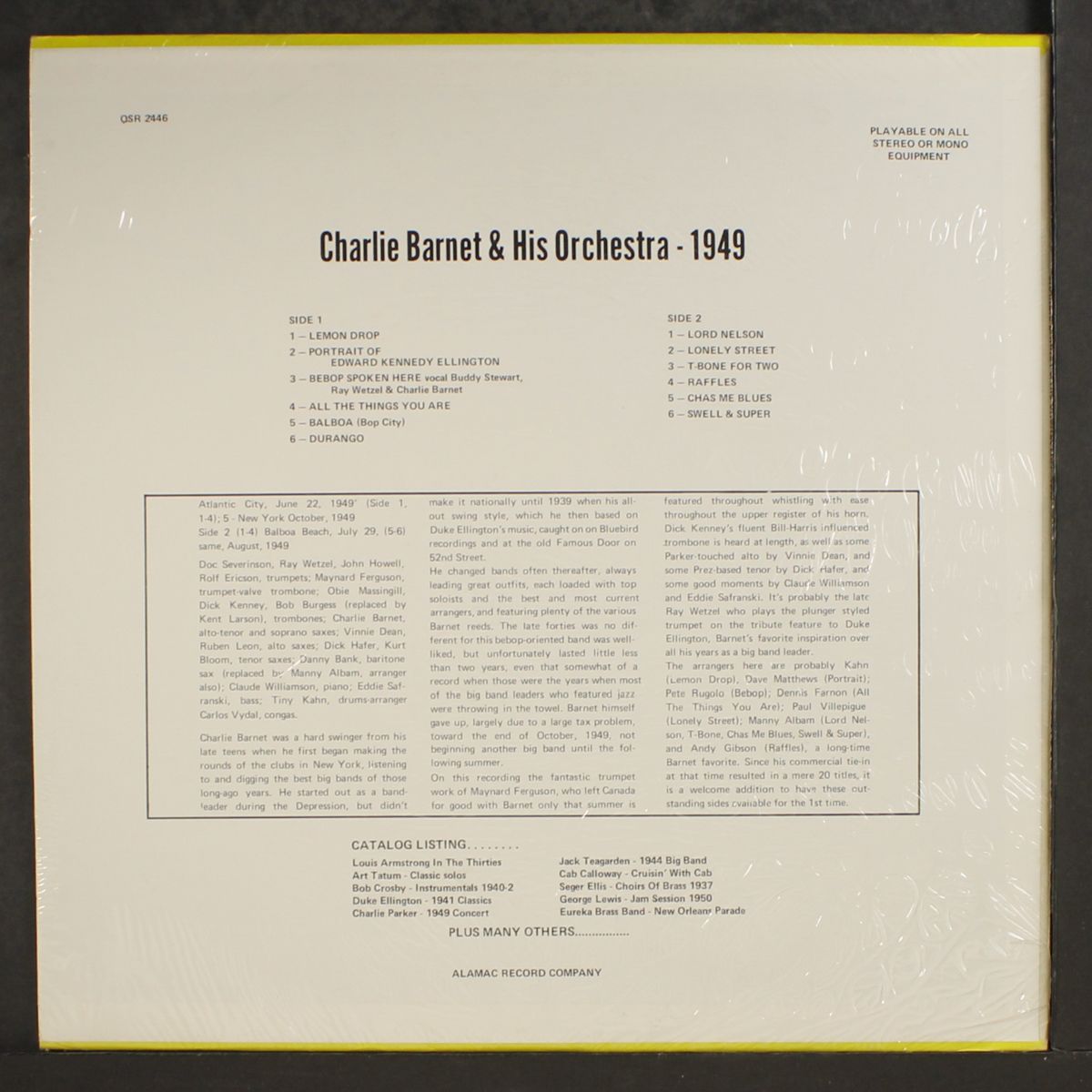 1949 by CHARLIE BARNET