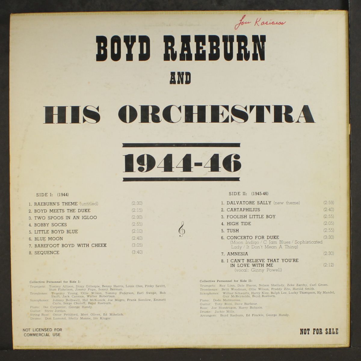1944-1946 by BOYD RAEBURN