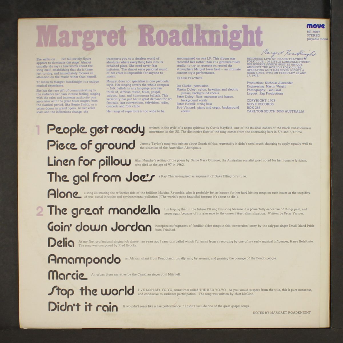 people get ready by MARGRET ROADKNIGHT