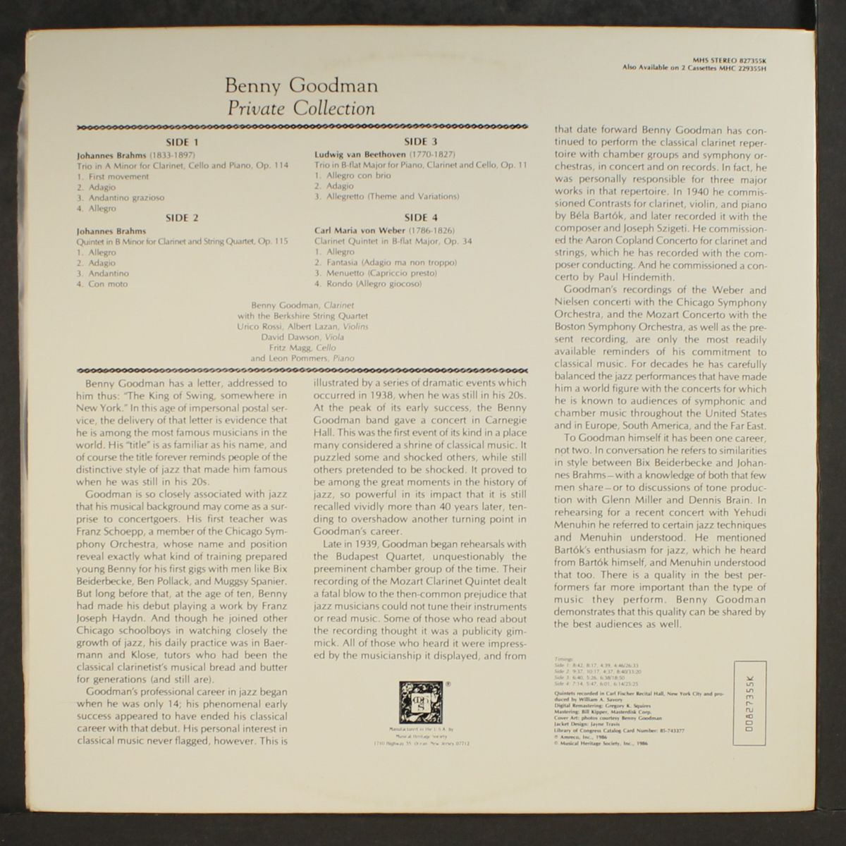private collection by BENNY GOODMAN