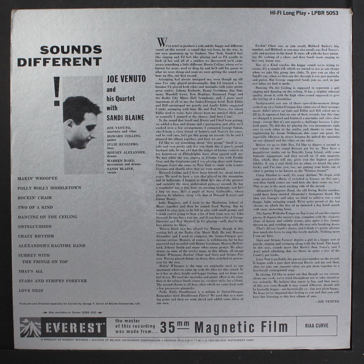 sounds different! by JOE VENUTO W/ SANDI BLAINE
