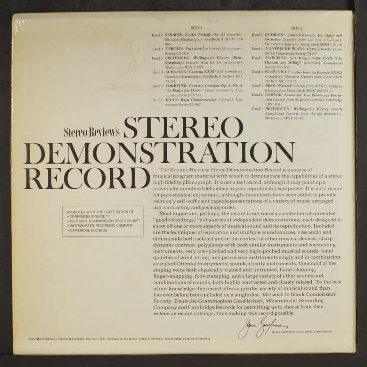 stereo demonstration record by STEREO REVIEW