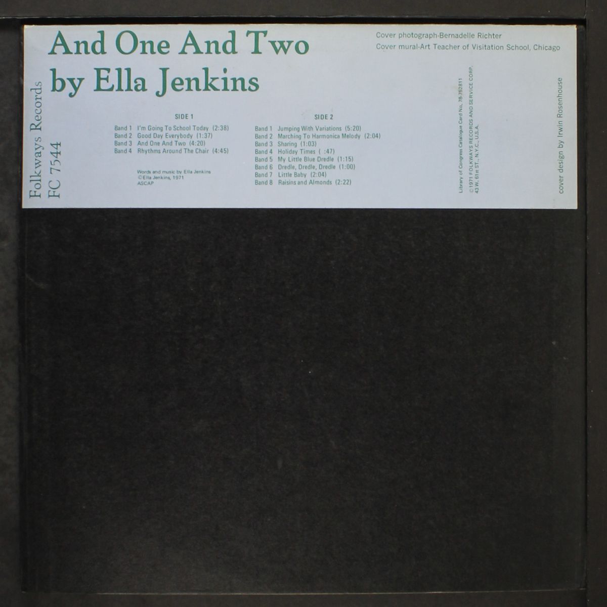 and one and two by ELLA JENKINS