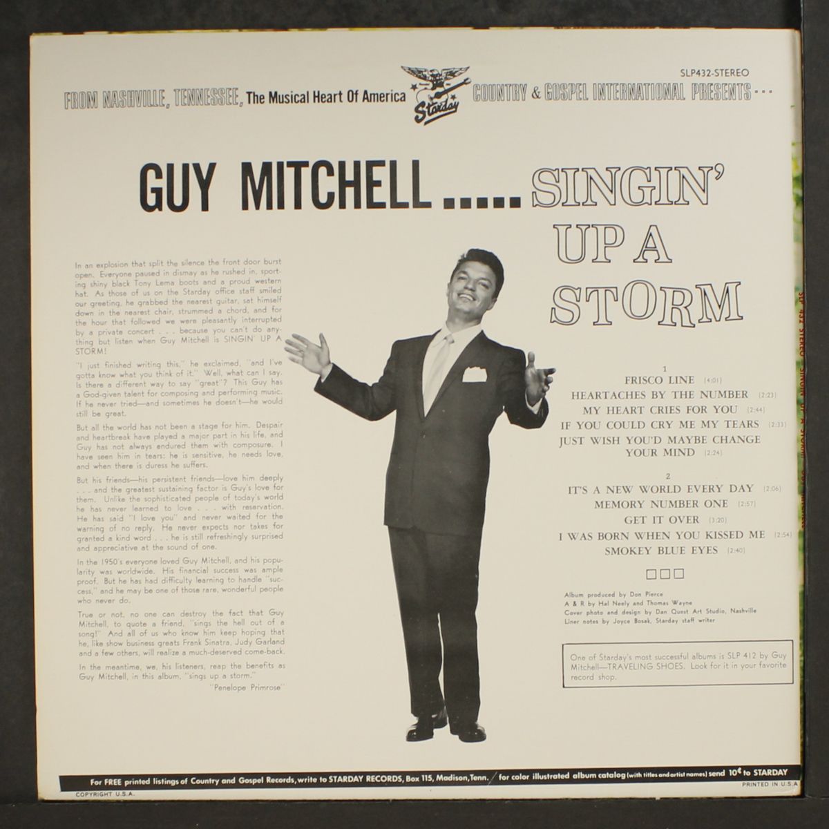 singin' up a storm by GUY MITCHELL