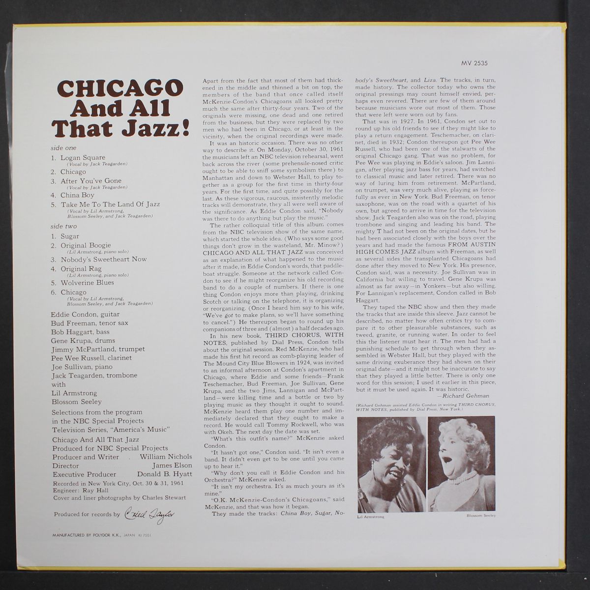 chicago and all that jazz! by EDDIE CONDON