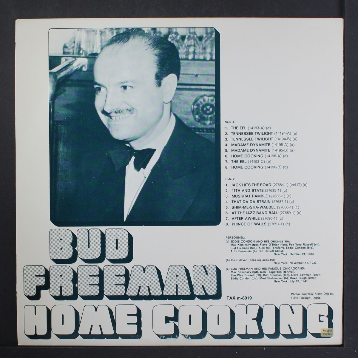 home cooking by BUD FREEMAN