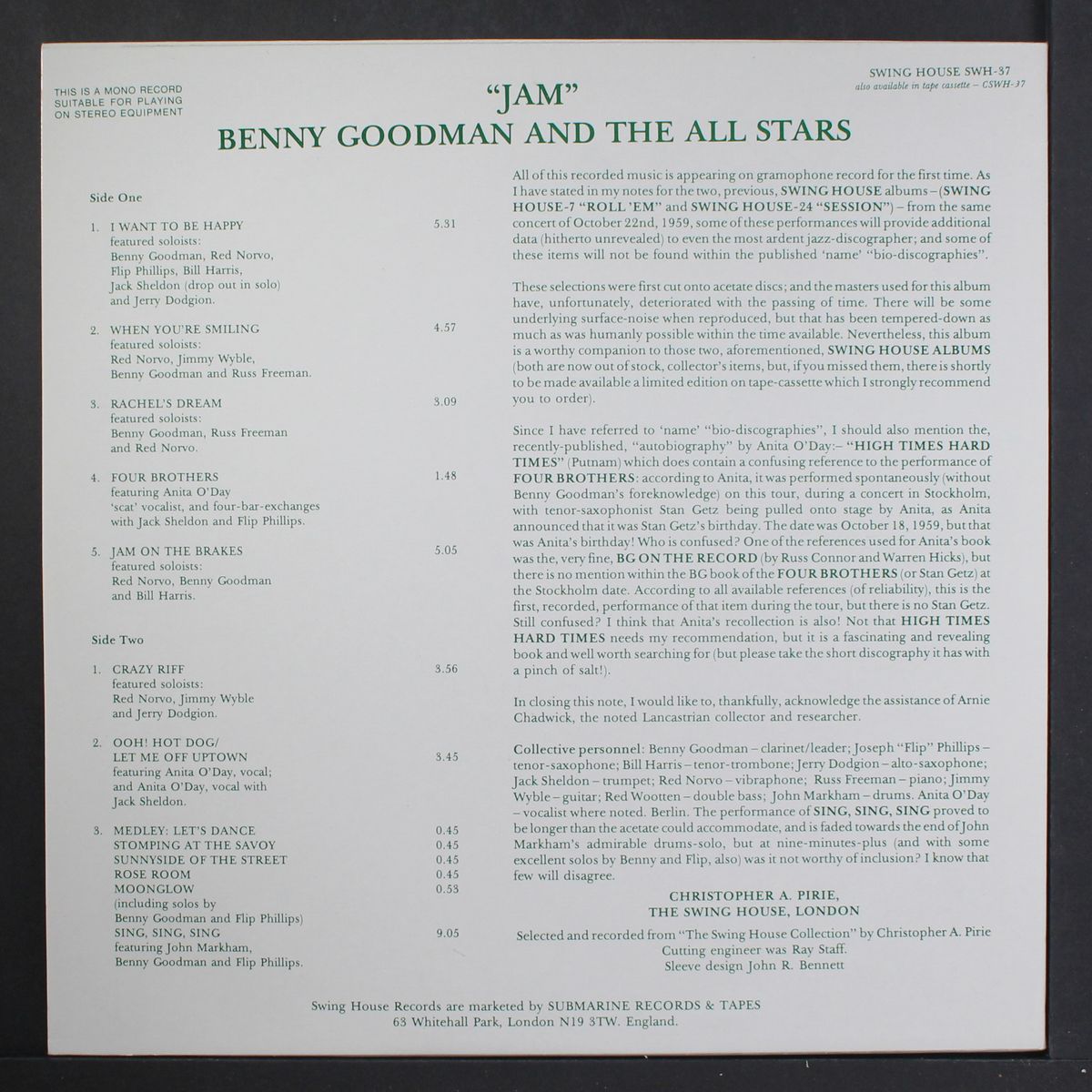 jam by BENNY GOODMAN