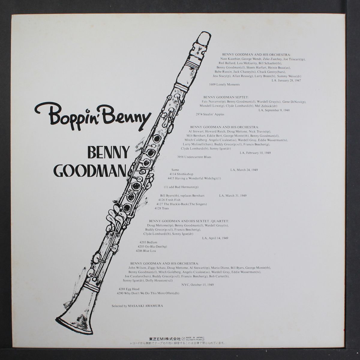 boppin' benny by BENNY GOODMAN