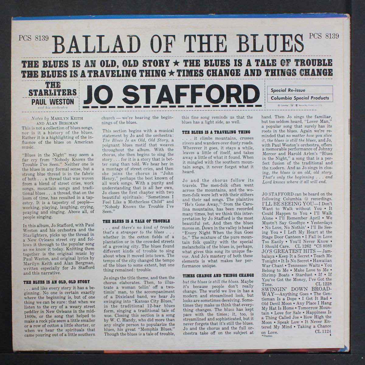 ballad of the blues by JO STAFFORD