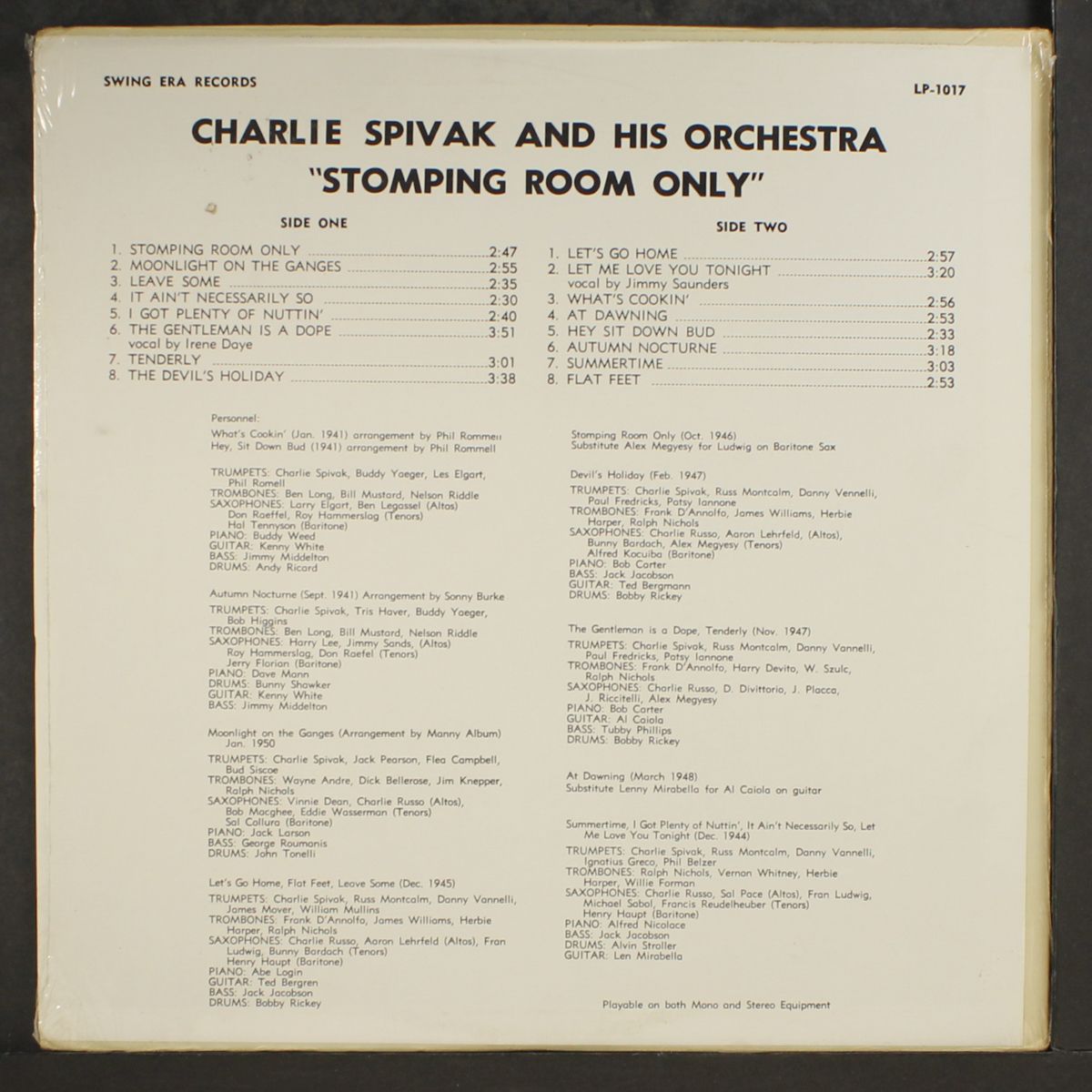stomping room only by CHARLIE SPIVAK