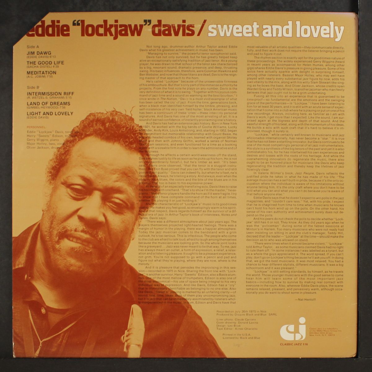 sweet and lovely by EDDIE 'LOCKJAW' DAVIS