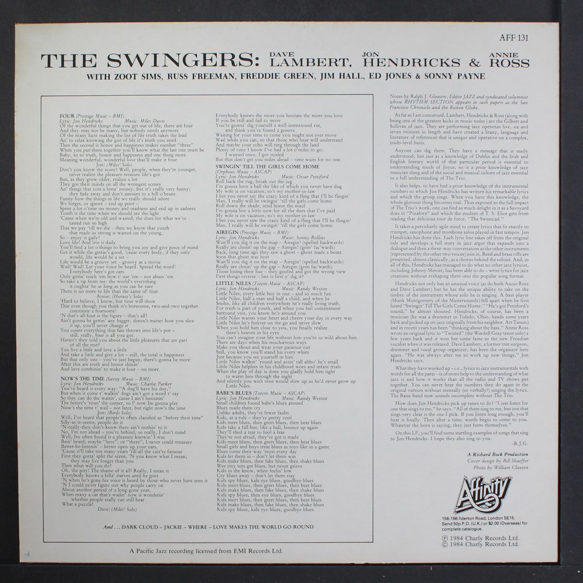 the swingers! by LAMBERT, HENDRICKS & ROSS