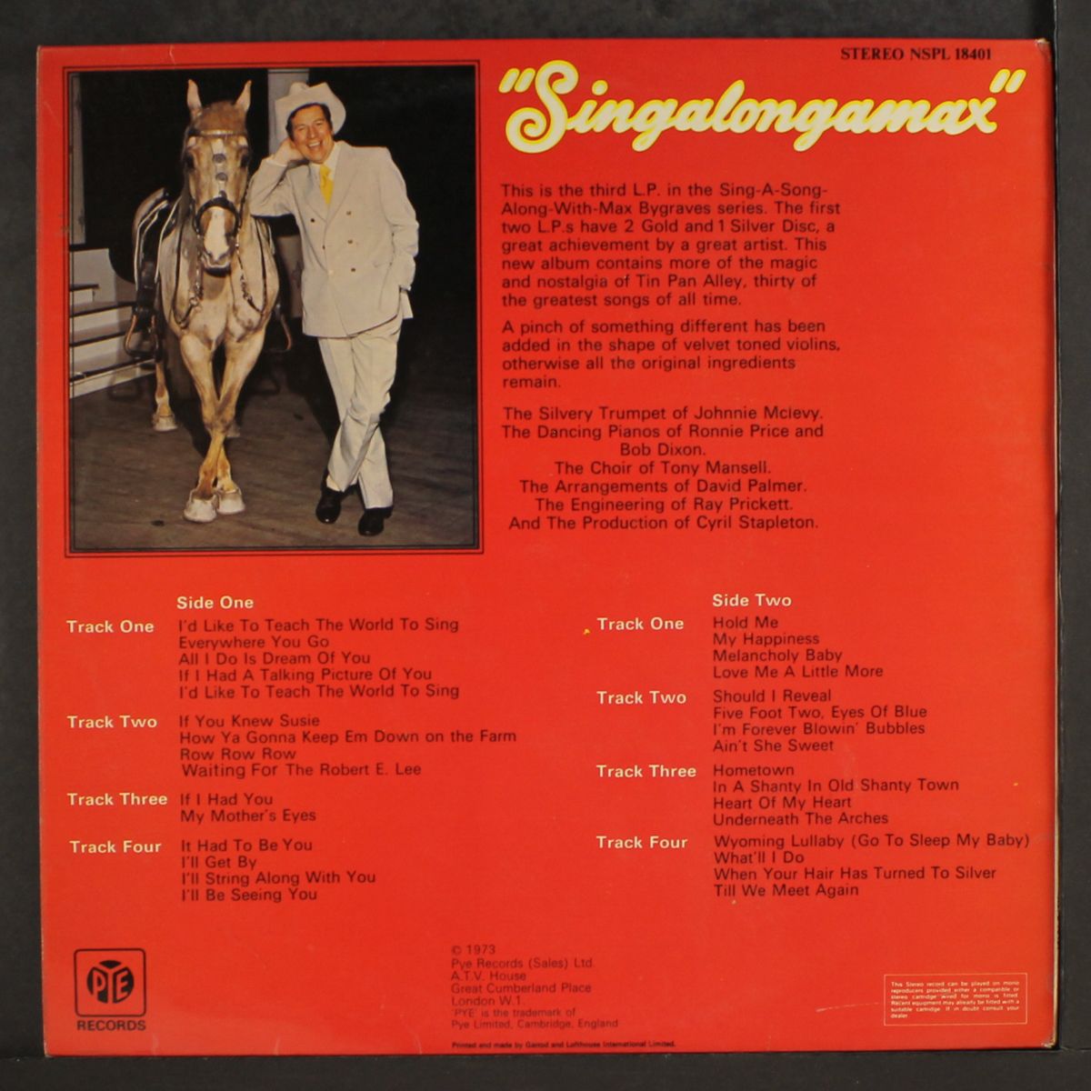 singalongamax by MAX BYGRAVES
