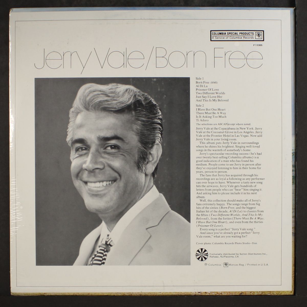 born free by JERRY VALE