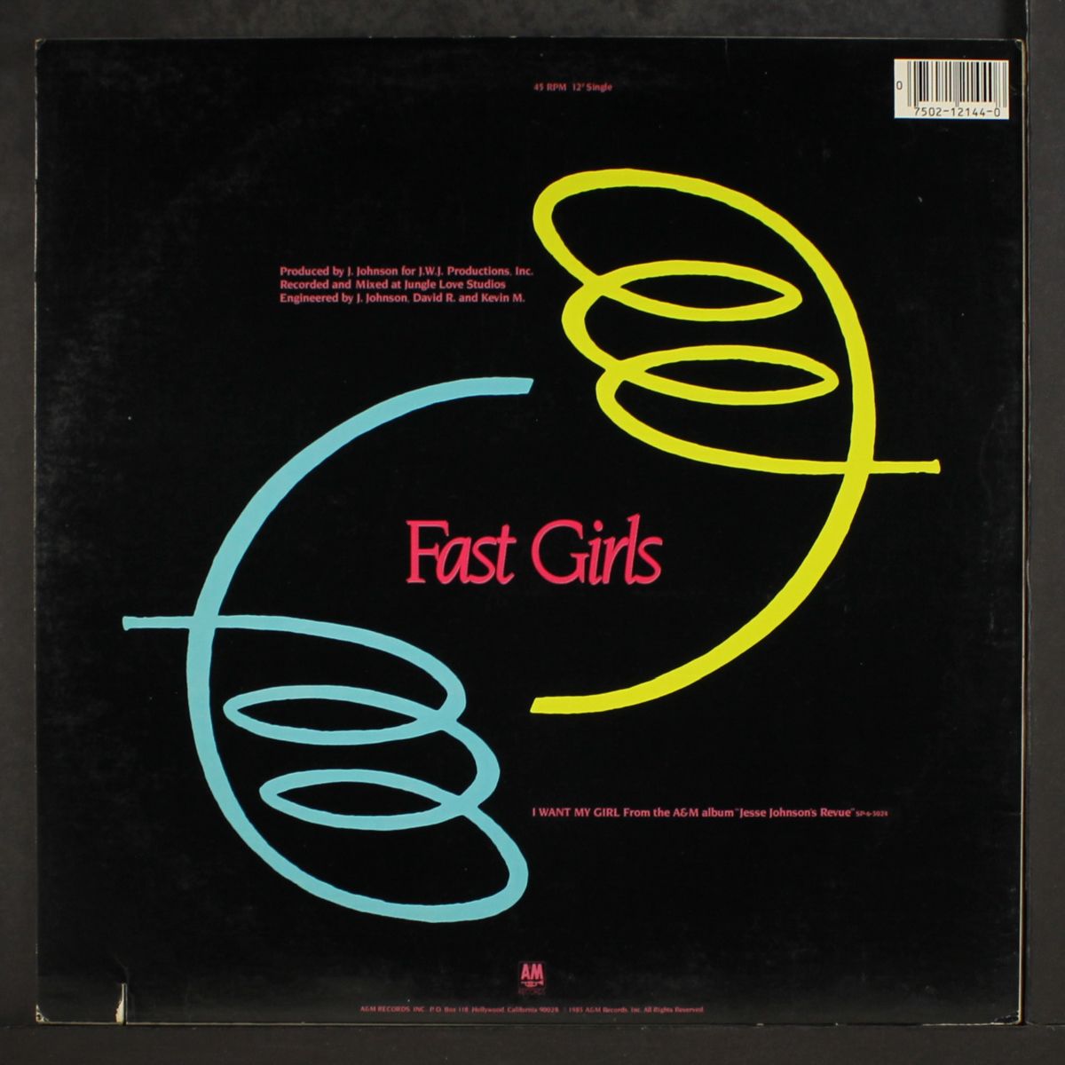 i want my girl / fast girls by JESSE JOHNSON'S REVUE