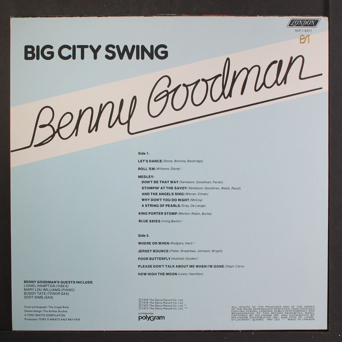 big city swing by BENNY GOODMAN