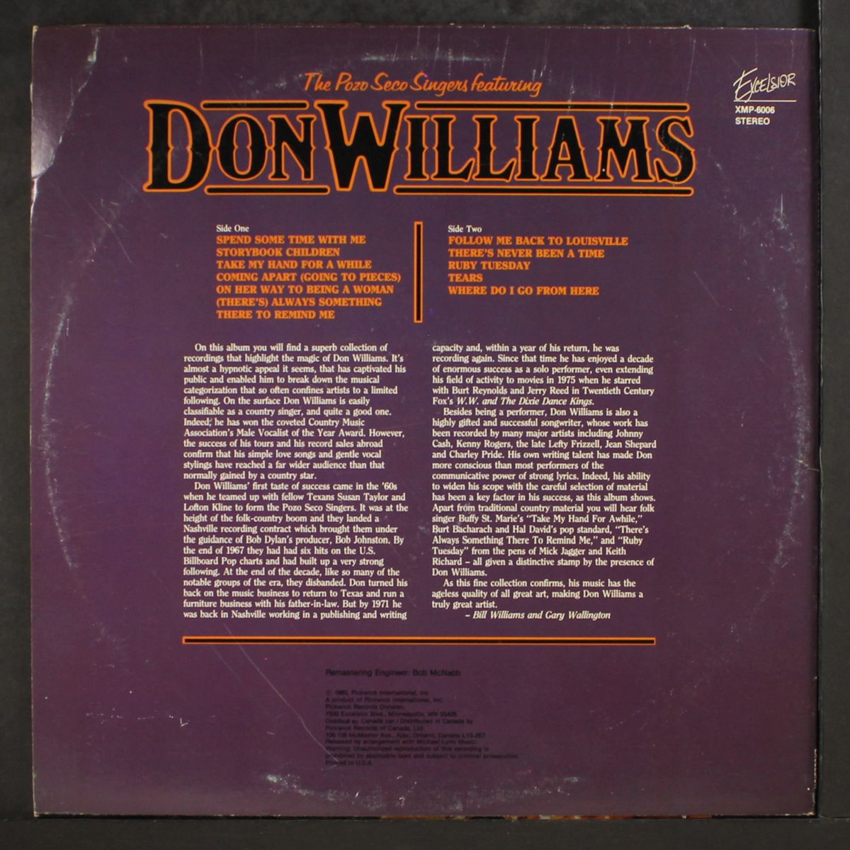 the pozo seco singers featuring by DON WILLIAMS