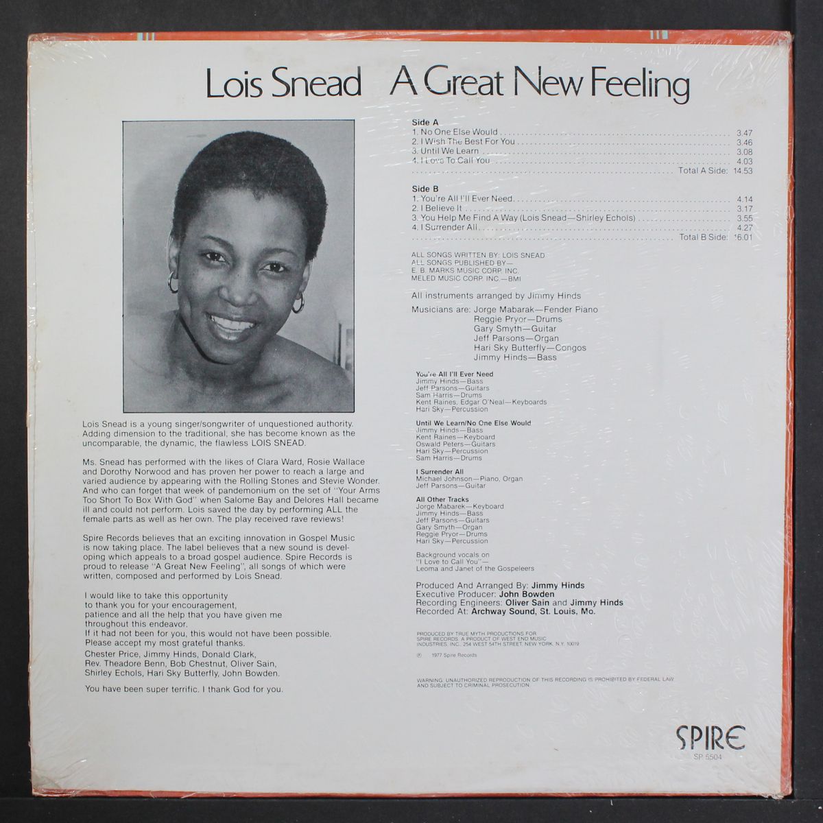 a great new feeling by LOIS SNEAD