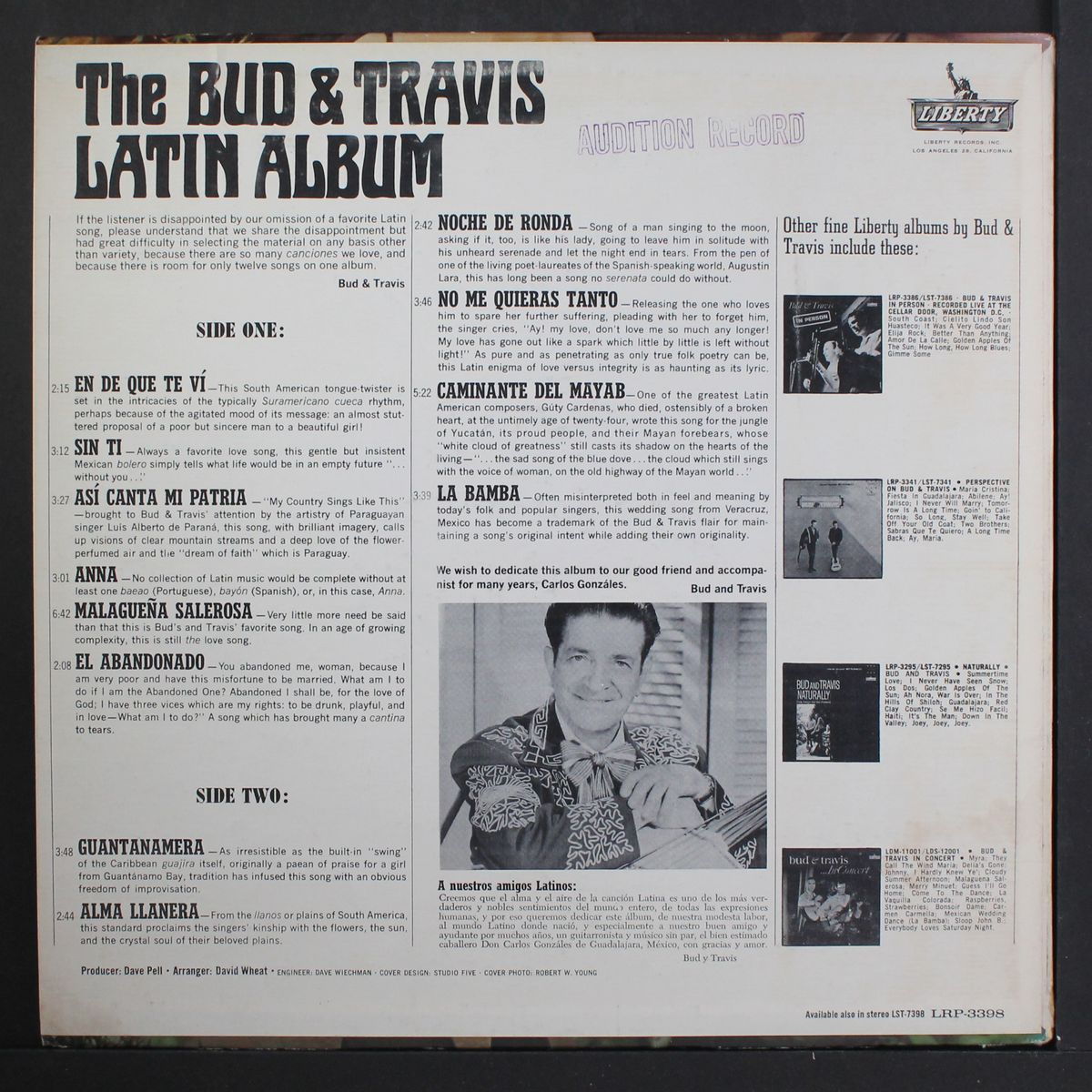 the latin album by BUD & TRAVIS