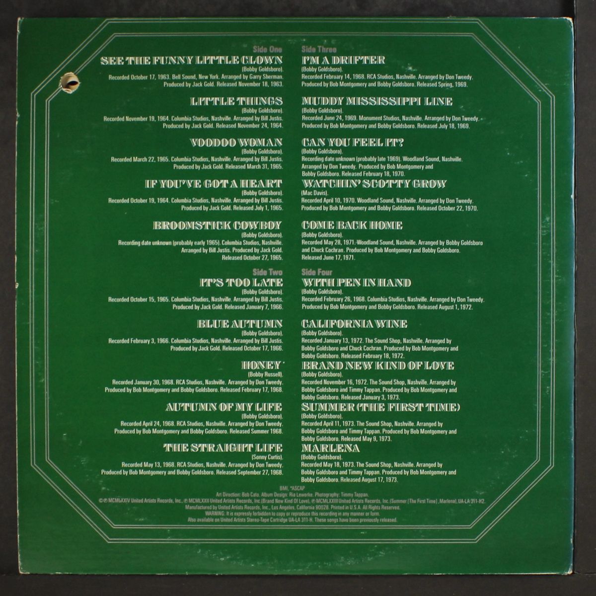 10th anniversary album by BOBBY GOLDSBORO