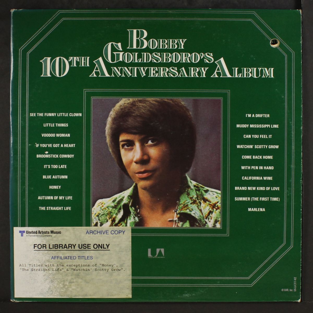 10th anniversary album by BOBBY GOLDSBORO