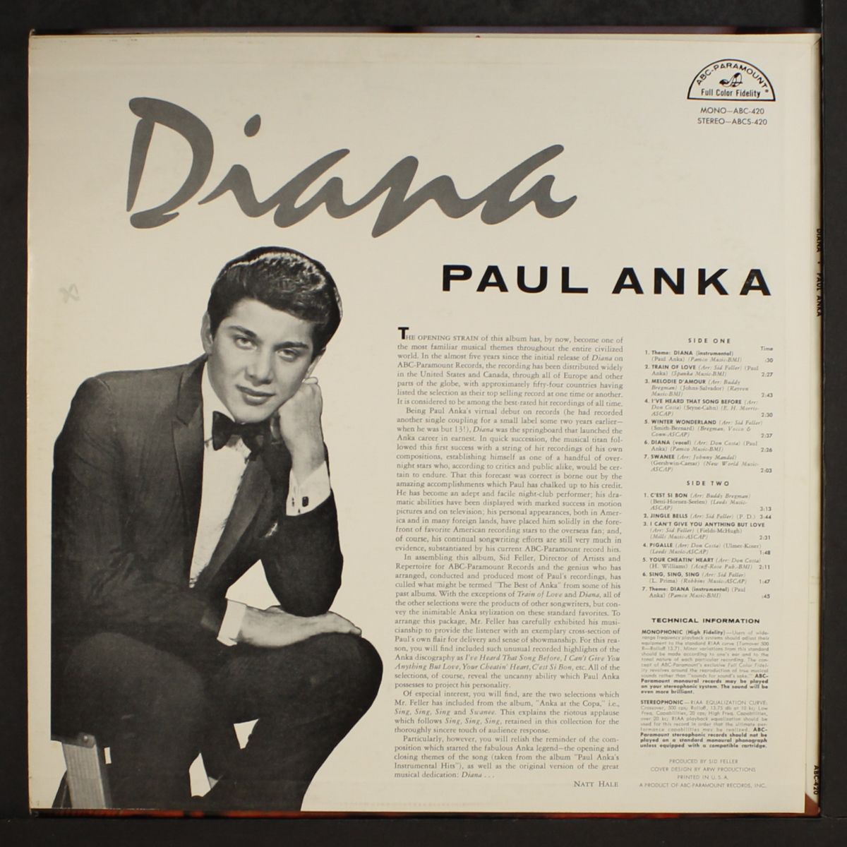 diana by PAUL ANKA