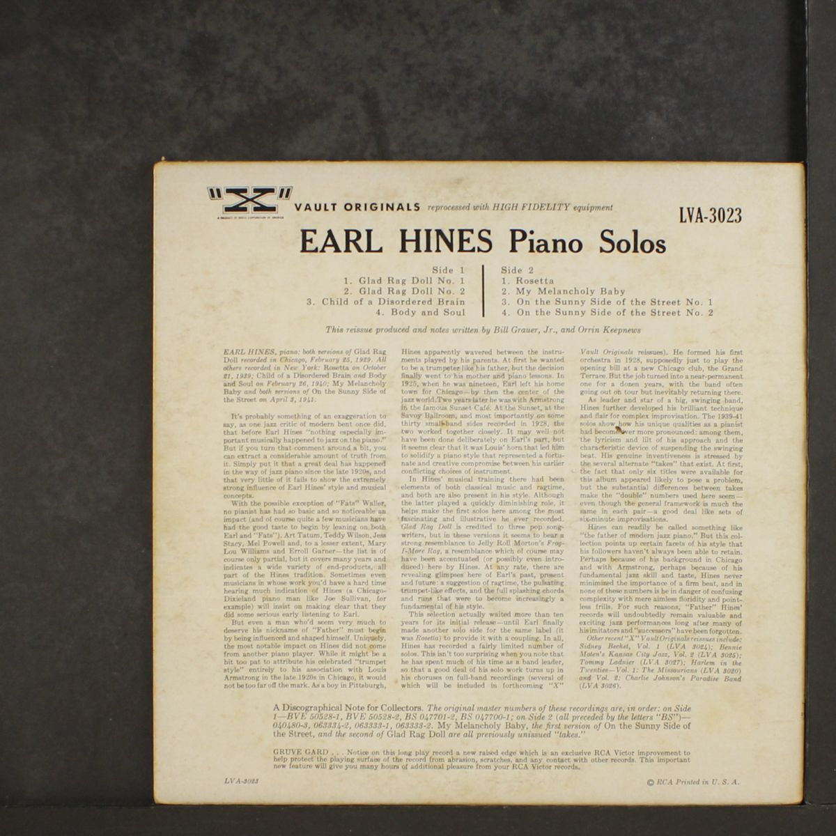 piano solos by EARL HINES