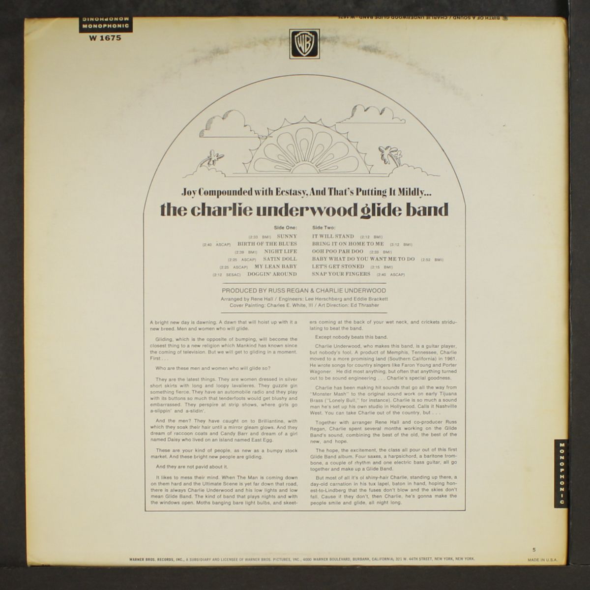 birth of a sound by CHARLIE UNDERWOOD GLIDE BAND