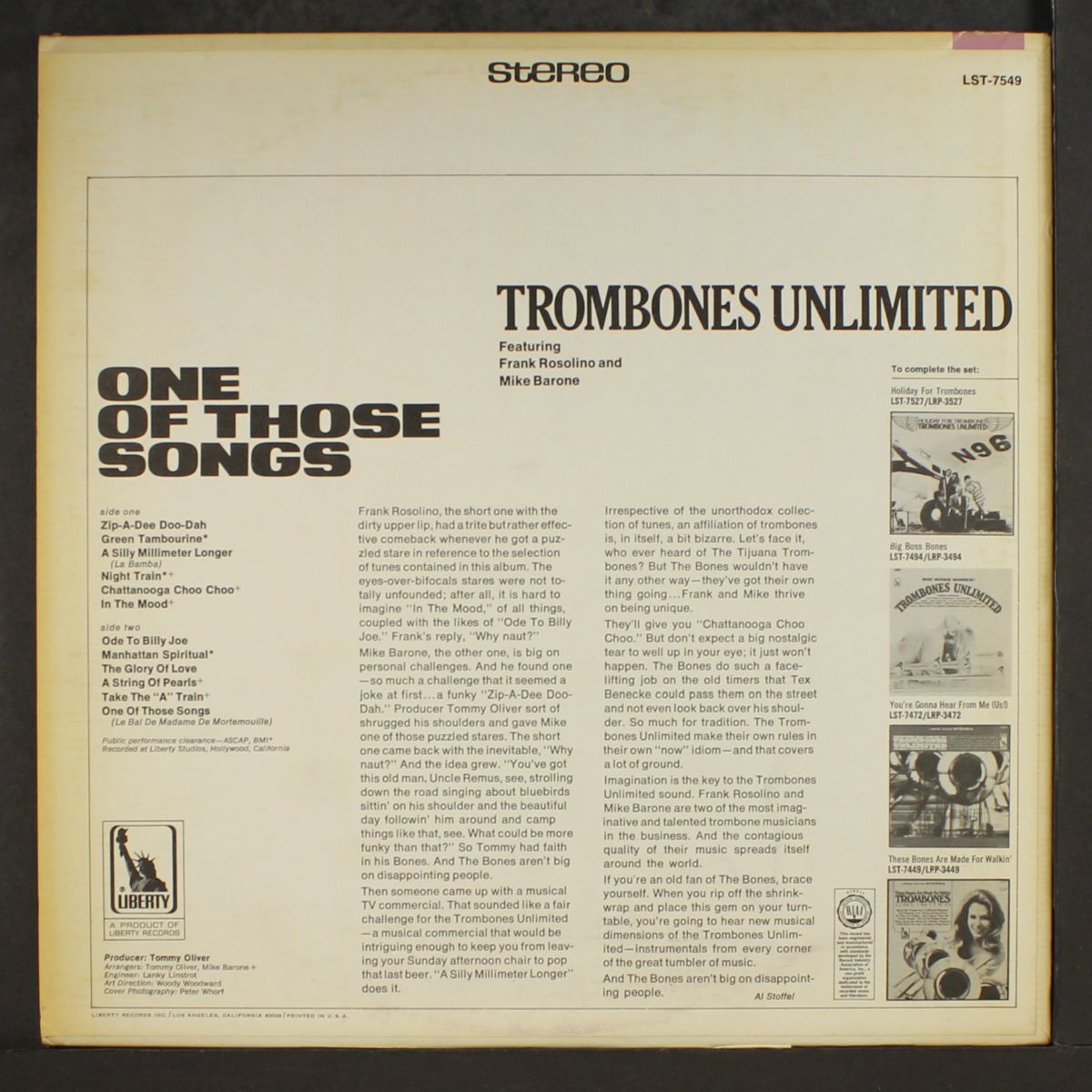 one of those songs by TROMBONES UNLIMITED