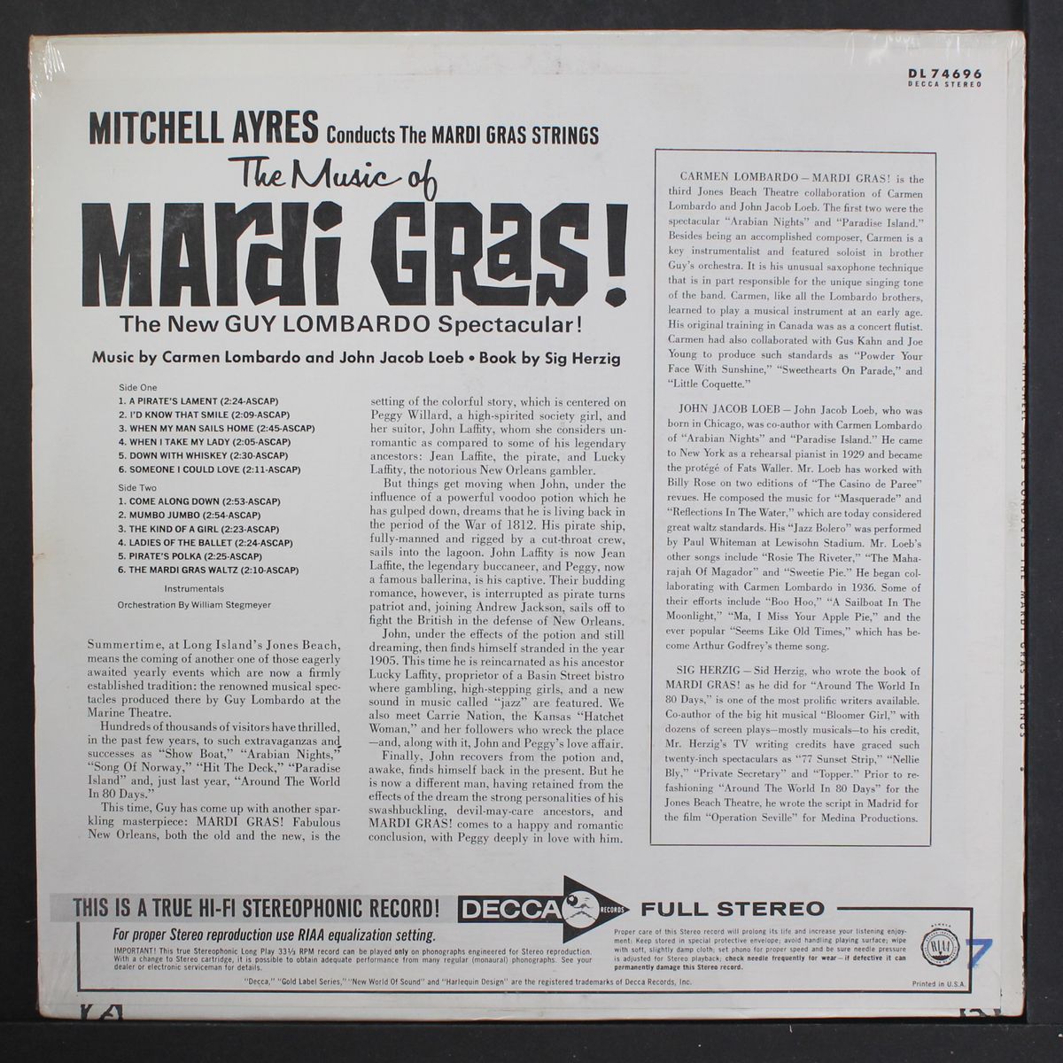 the music of mardi gras by MITCHELL AYRES
