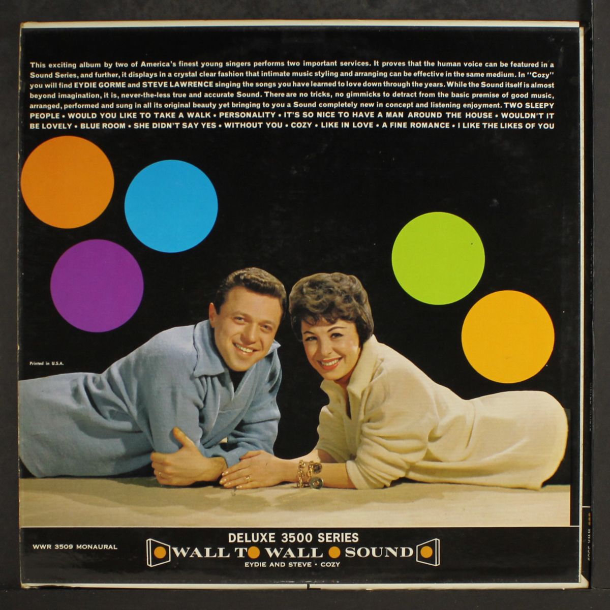 cozy by EYDIE GORME & STEVE LAWRENCE