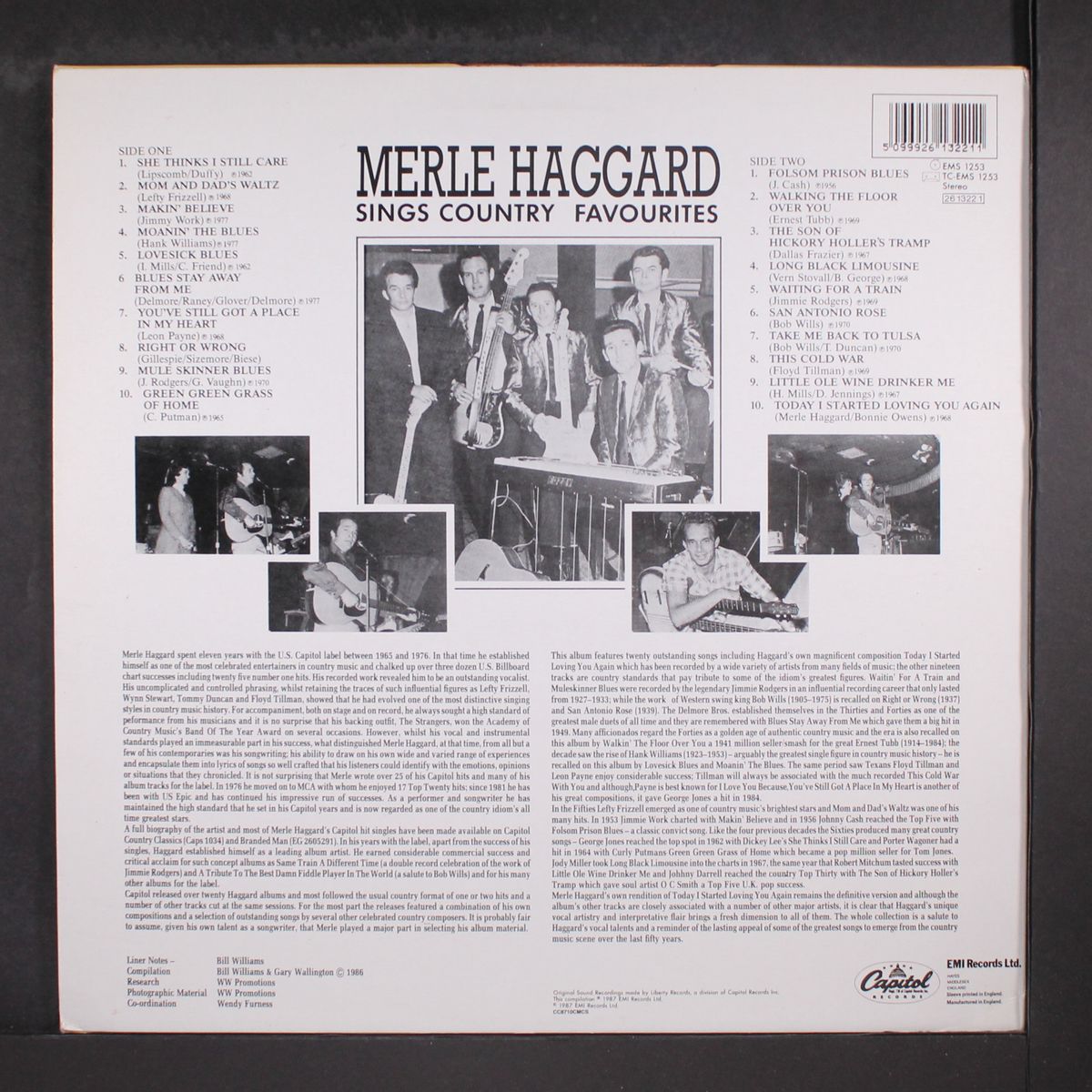 sings country favourites by MERLE HAGGARD