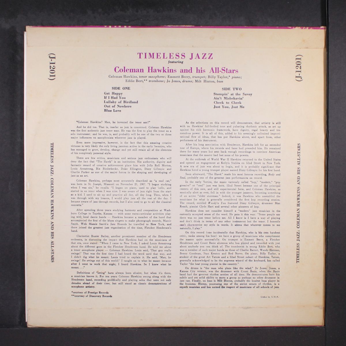 timeless jazz by COLEMAN HAWKINS