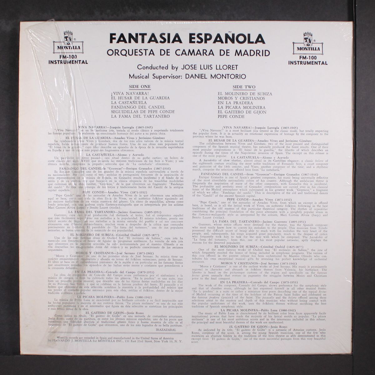 fantasia espanola by ORQUESTRA DE CAMARA DE MADRID