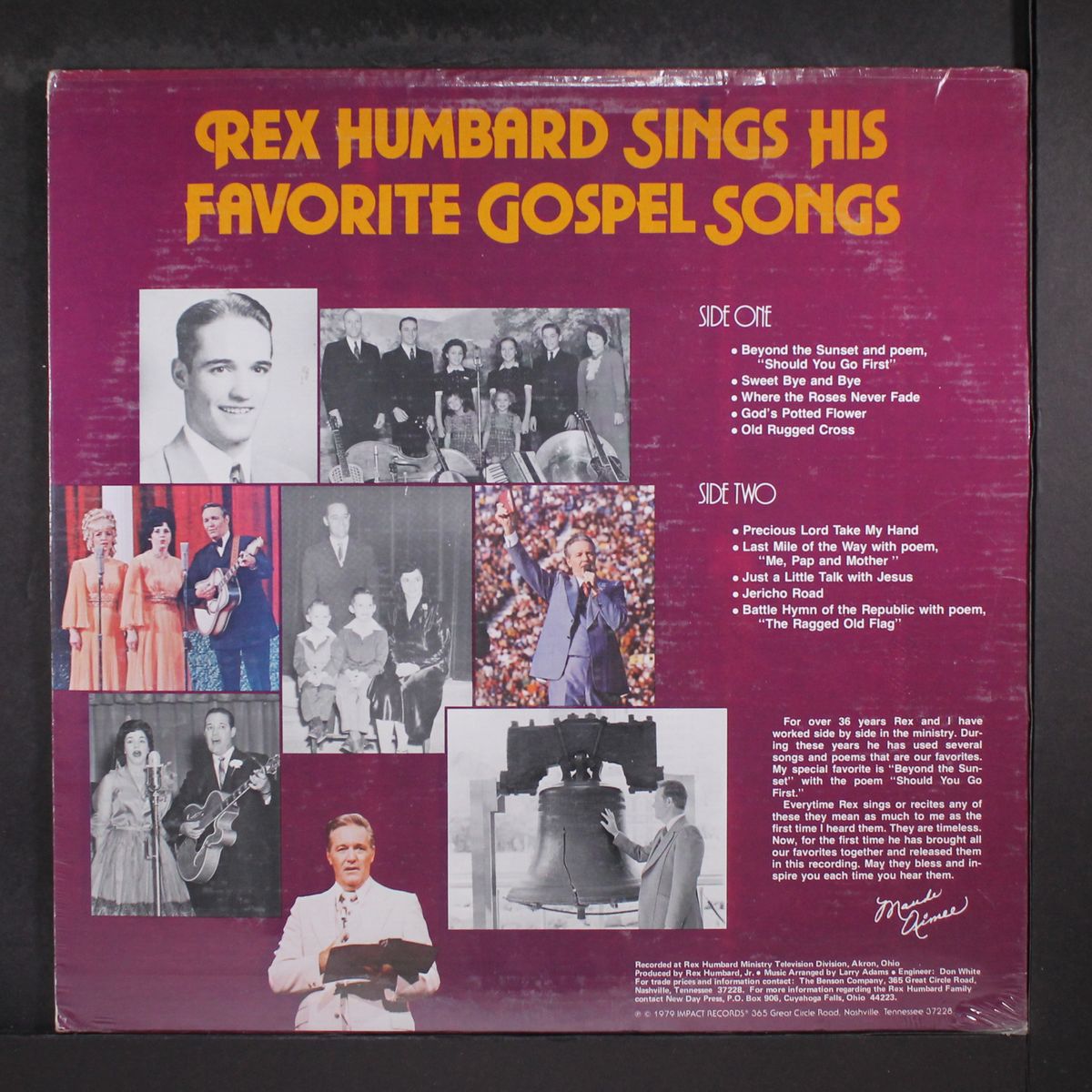 all time favorite gospel songs & poems by REX HUMBARD